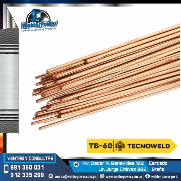 SOLDADURA DE BRONCE PARA AUTÓGENA - TECNOBRASS 60